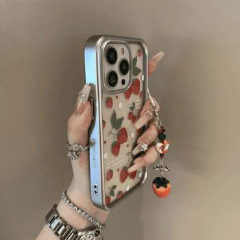 適用蘋果16手機殼秋冬新款女iphone16promax小眾高階感15plus可愛保護套14Pro小羊皮13pm不撞款12防摔軟殼豪