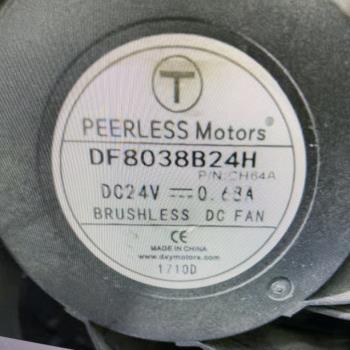 PEERLESS Motors DF8038B24H DC 24V 0.68A 8釐米變頻器散熱風扇