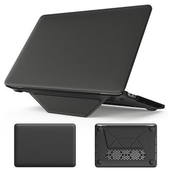 適用2025蘋果MacBook Pro14寸保護殼M2筆記本電腦M3皮革macpro16英寸air15/13配件13.6寸M1套2022款3外殼支架