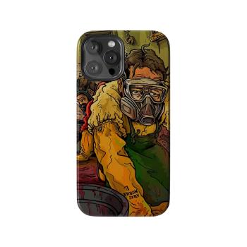 美劇 絕命毒師 老白小粉 美式復古個性插畫 適用蘋果 iPhone 12/13/14/15/16 Pro Max雙層全包防摔磨砂手機殼
