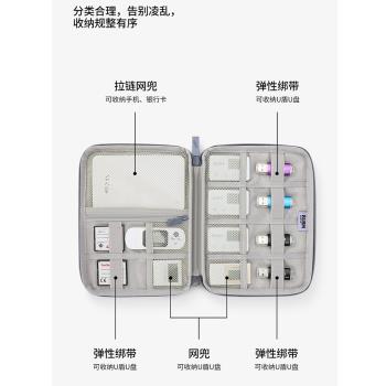 u盾收納盒優盤優盾收納包企業財務銀行網銀稅務ukey整理袋k寶u盾收納包小大容量便攜手拿包多層大容量包辦公