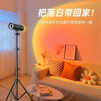 LED攝影補光燈充電四色手電筒氛圍燈戶外新品拍攝調焦夕陽補光燈