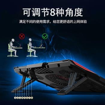 usb散熱底座支架板筆記本散熱器壓風式手提電腦遊戲超極本風扇