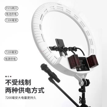 新品女22寸led環形燈美顏燈桌面補光燈拍照美光燈視頻攝影燈