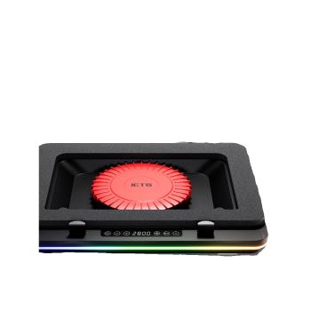 IETS GT600壓風式筆記本散熱器風冷14CM風扇支援18寸防塵底座支架