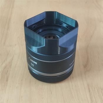 自制適用於佳能 CANON RF 50mm F1.8 STM 微單鏡頭 方形遮光罩