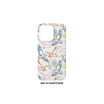 日韓簡約風小鳥文藝術適用蘋果16PROMAX菲林手機殼IPHONE15PLUS/13/14小清新原創個性二合一矽膠防摔保護全包