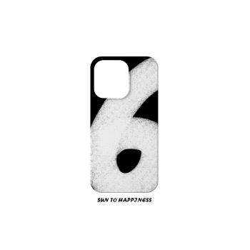 原創設計抽象黑色數字插畫適用蘋果16PROMAX菲林手機殼IPHONE15PLUS/14/13簡約個性小眾二合一矽膠防摔保護軟