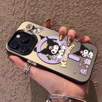 磁吸庫洛米適用於蘋果16手機殼彩繪15ProMax美樂蒂高級感iPhone14保護套13防摔12女款XR創意16plus新款卡通