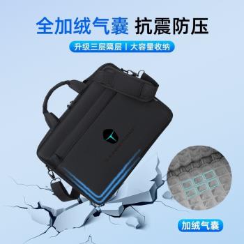 雷神911MT黑武士3電腦包17.3寸絕地筆記本Air星戰3單肩包獵荒者2024星戰16英寸簡約男女手提包斜挎防水防摔