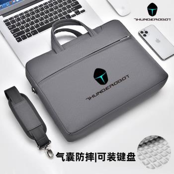適用17.3寸雷神911 MT筆記本電腦包911X-獵荒者獵刃15遊戲本手提單肩包15.6英寸防水斜挎包911plus16寸揹包