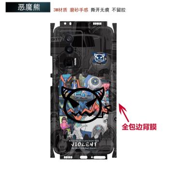 適用於Redmi紅米k50/k60pro手機背膜全包邊背貼邊框彩膜後蓋貼膜3m磨砂攝相頭鏡頭保護膜k50電竟版貼紙