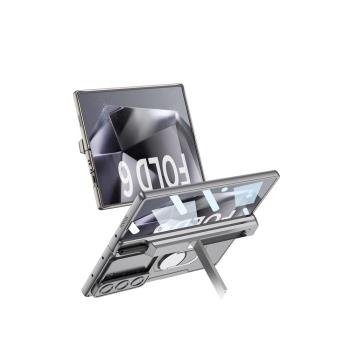 適用三星Galaxy Z Fold6手機殼手機殼Phone Case保護殼ZFold5手機套ZFold43手機殼W245鉸鏈支架鎧甲保護套