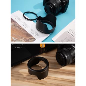 JJC替代佳能EW-52適用於RF 35mm F1.8鏡頭遮光罩EOS R RP R5 R6配件35 1.8 MACRO IS STM花瓣形卡口蓮花型