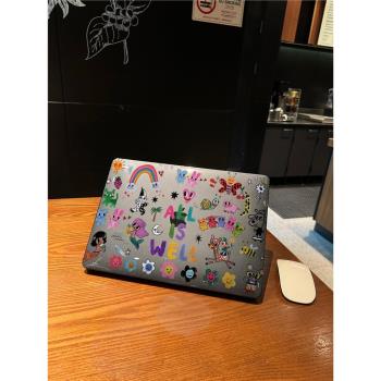 M 2024新款macbook筆記本保護殼/防摔防磕耐磨輕薄散熱PC外殼macpro/air殼子m1蘋果電腦保護套14寸磨砂殼M4