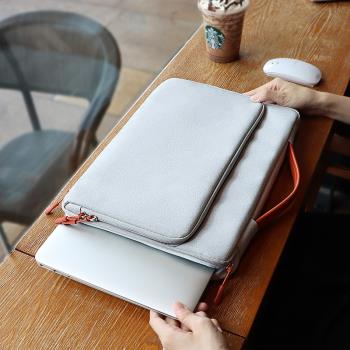 適用蘋果macbook air13pro14電腦包13.6英寸M1M2華碩a豆13無畏14pro靈耀14筆記本保護套13.3內膽包15手提16