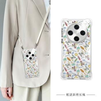 【Disney正版】適用OPPOFindX8ultra手機殼新款小眾矽膠斜挎背帶女FindX8簡約可愛透明防摔FindX8Pro情侶潮殼