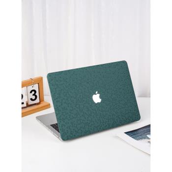 魅橘原創筆記本保護殼適用蘋果macbook2025款air12M2皮外殼mac電腦套pro13石頭紋m4配件軟16全包邊14寸防摔15