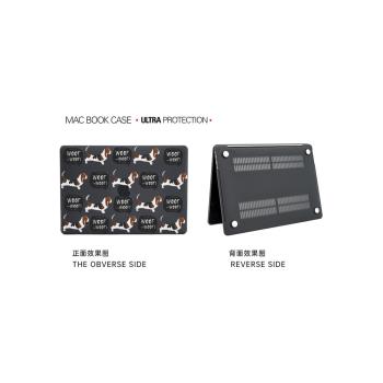 M[WOOF]創意macbook筆記本保護殼/短腳狗狗電腦保護套防摔耐磨輕薄散熱PC蘋果外殼/亞克力Pro殼子/mac m1