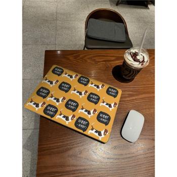 M[WOOF]創意短腳狗狗macbook筆記本保護殼/防摔防磕散熱PC外殼/蘋果macpro/air殼子/mac電腦保護套磨砂防指紋