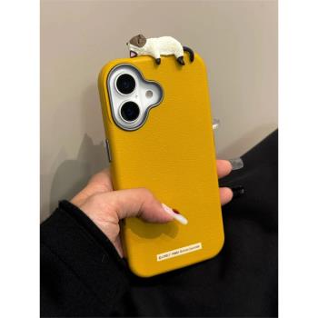 適用蘋果16手機殼新款iphone16promax小眾高階感15plus不撞款14pro女款可愛13pm可愛貓咪12大孔防摔11軟殼lv