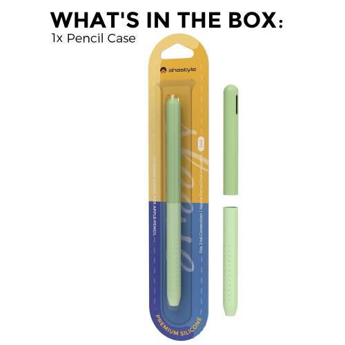 AHAstyle拼色分體設計適用于apple pencil Pro筆身保護套硅膠蘋果筆套全包磁吸充電ipencil二代防滑觸碰筆