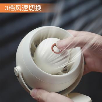 萌趣泡泡渦輪桌面夾子風扇戶外逛街嬰兒車大風力夾子扇可照明夾扇