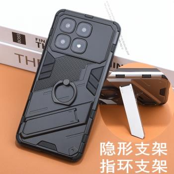 適用紅米K70至尊版手機殼紅米 K70 Pro戰術防摔精孔鏡頭redmi K70E保護套軍事機甲風格指環支架高檔個性外殼