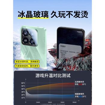 適用小米15手機殼15pro新款鏡面玻璃14鏡頭全包保護套13por防摔xiaomi高階感2024女款潮男14pro超薄散熱矽膠
