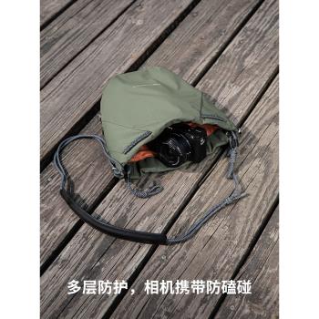 PGYTECH OneGo時尚單肩攝影包女性相機包微單便攜掃街蒲公英束口包收納包鏡頭內膽包相機保護套