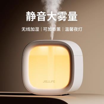 德國家用空氣加濕器臥室靜音大霧量香薰機2024新款桌面小型小夜燈