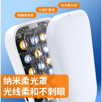 新款RGB補光燈桌面一體式折疊手機支架新品三色美顏戶外LED口袋燈