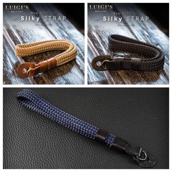 義大利LUIGIS真絲編織相機腕帶/手帶 徠卡Q3/M10/M11 哈蘇/富士