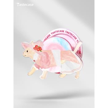 Tastecase穿衣服的貓磁吸手機支架適用蘋果MagSafe可愛伸縮新款