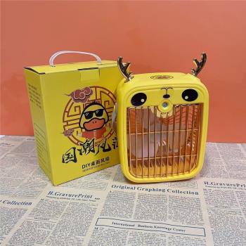 網紅新品小型風扇無聲學生宿舍辦公室臥室可調節迷你USB小風