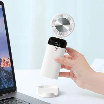 手持冷敷風扇便攜式迷你usb充電數顯製冷桌面折疊小型風扇家用