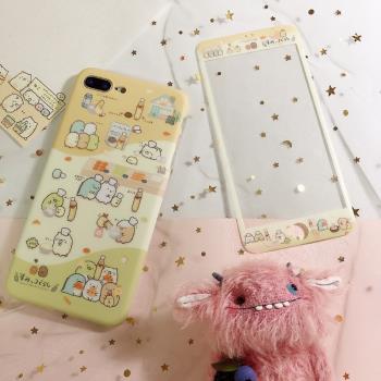 草莓白熊適用於iphoneXR/XsMAX蘋果8p/7手機殼麵包屋炸蝦X殼11pro
