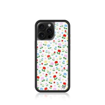 Wildflower草原花卉蘋果16Pro手機殼適用iPhone15/14//13/12Pro/Max/plus可愛小鼠保護套矽膠防摔歐美時尚