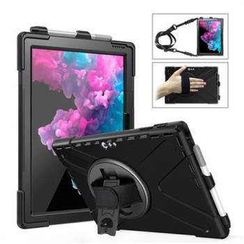 適用微軟Surface Pro7+平板電腦手託旋轉防摔皮套全包防摔保護殼