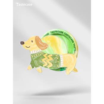 Tastecase牛油果臘腸狗磁吸手機支架適用蘋果MagSafe可愛伸縮新款
