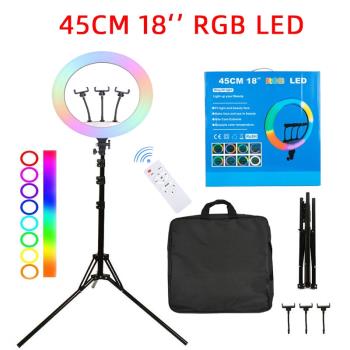 18inchesringlight新品燈美顏補光燈rgb環形燈RGB補光燈