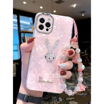適用於蘋果12手機殼iphone15pro女款潮牌12proMAX全包14pro防摔8plus奢華13proMAX個性11puls兔子XR潮款ins風