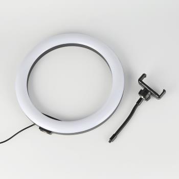 新款10寸led手機新品補光燈三色燈光新品自拍環形補光燈