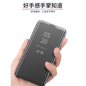 適用三星S10手機殼GalaxyS8/S8Plus立式鏡面翻蓋殼s9+個性創意高階s10e男潮女s10plus全包防摔保護套5G