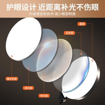 【AR全面屏】補光燈拍攝新品俯拍支架攝影led小型聚光新品燈光