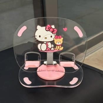 HelloKitty桌面手機支架2024新款可愛多功能ipad平板專用落地支架