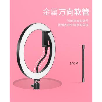 新品6/8/10/18寸新品補光燈美顏瘦臉45CM自拍燈新品環形led燈