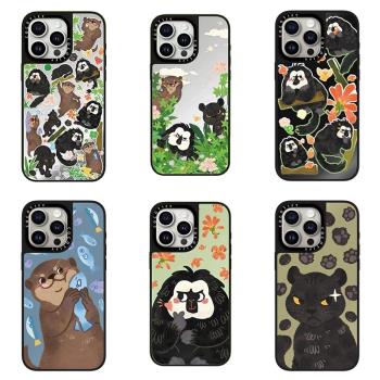 CASE聯名紅山動物園合集明星同款15適用於Phone14ProMax蘋果13Pro網紅可愛12防摔phone15pro磁吸手機殼