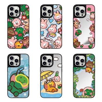 CASE聯名LNE RENDS遊園會第二彈15適用Phone14ProMax蘋果13Pro網紅可愛12防摔phone15pro磁吸手機殼