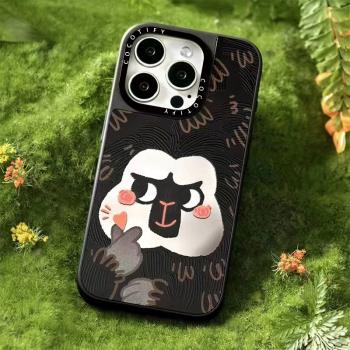 CASE聯名紅山動物園合集限定版大臉杜杜適用Phone14ProMax蘋果13Pro網紅可愛12防摔phone15pro磁吸手機殼